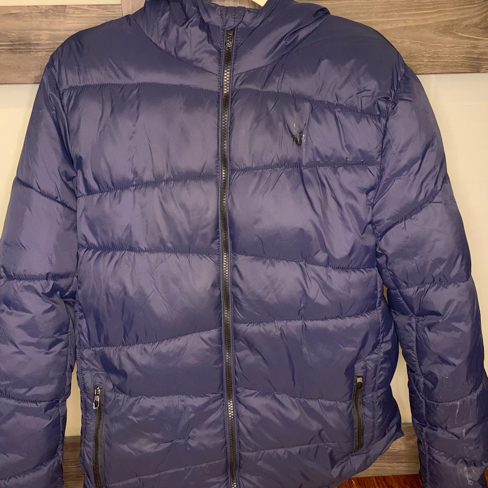Spyder Navy Blue Men’s Winter Puffer Coat
